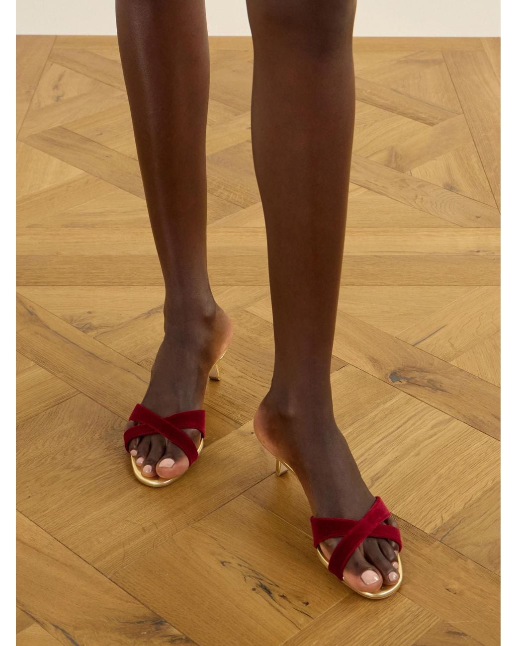Manolo Blahnik Pink Minimalist Handmade Sandals