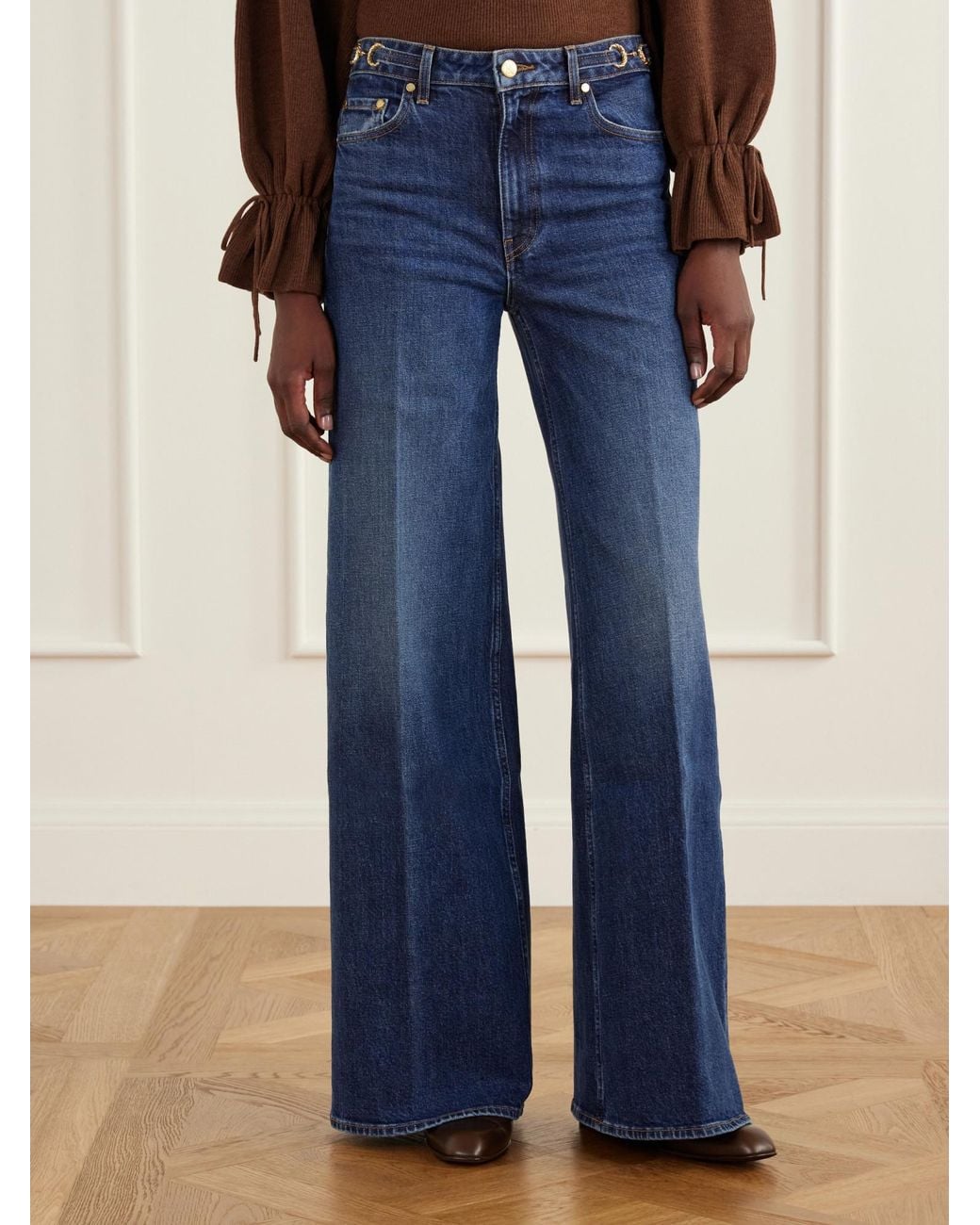 Ulla Johnson Blue Loose-Leg Jeans