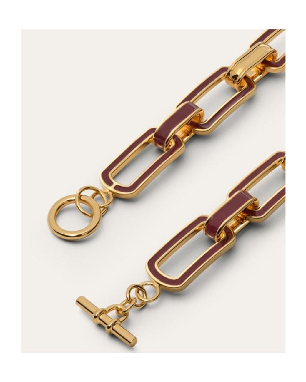 Loro Piana Metallic Link Chain Necklace