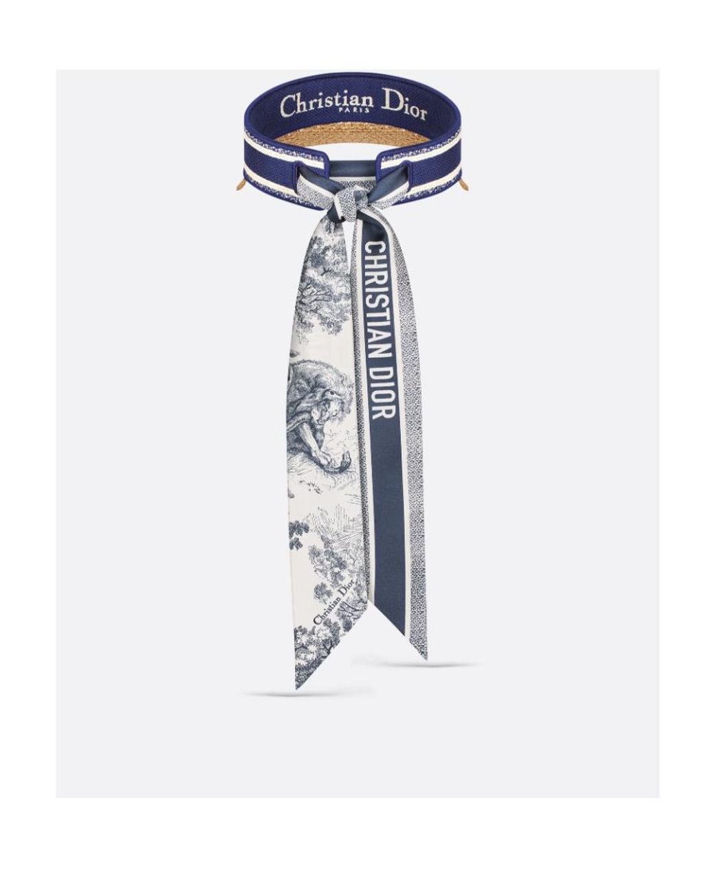 Dior White D-Ocean Visor With Mitzah