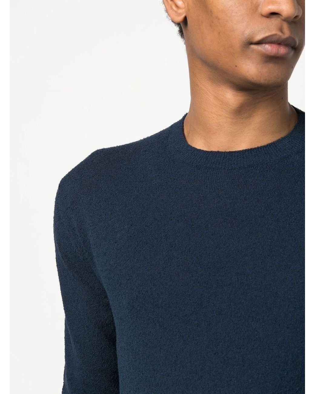 Drumohr Blue Crew Neck Pullover Sweater for men