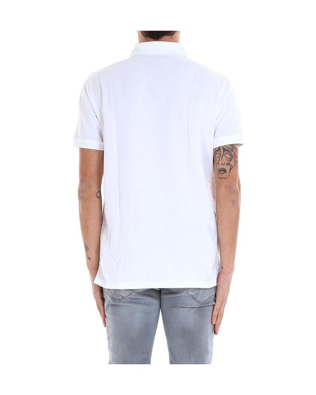 Polo Ralph Lauren White Classic Embroidered Polo Shirt for men