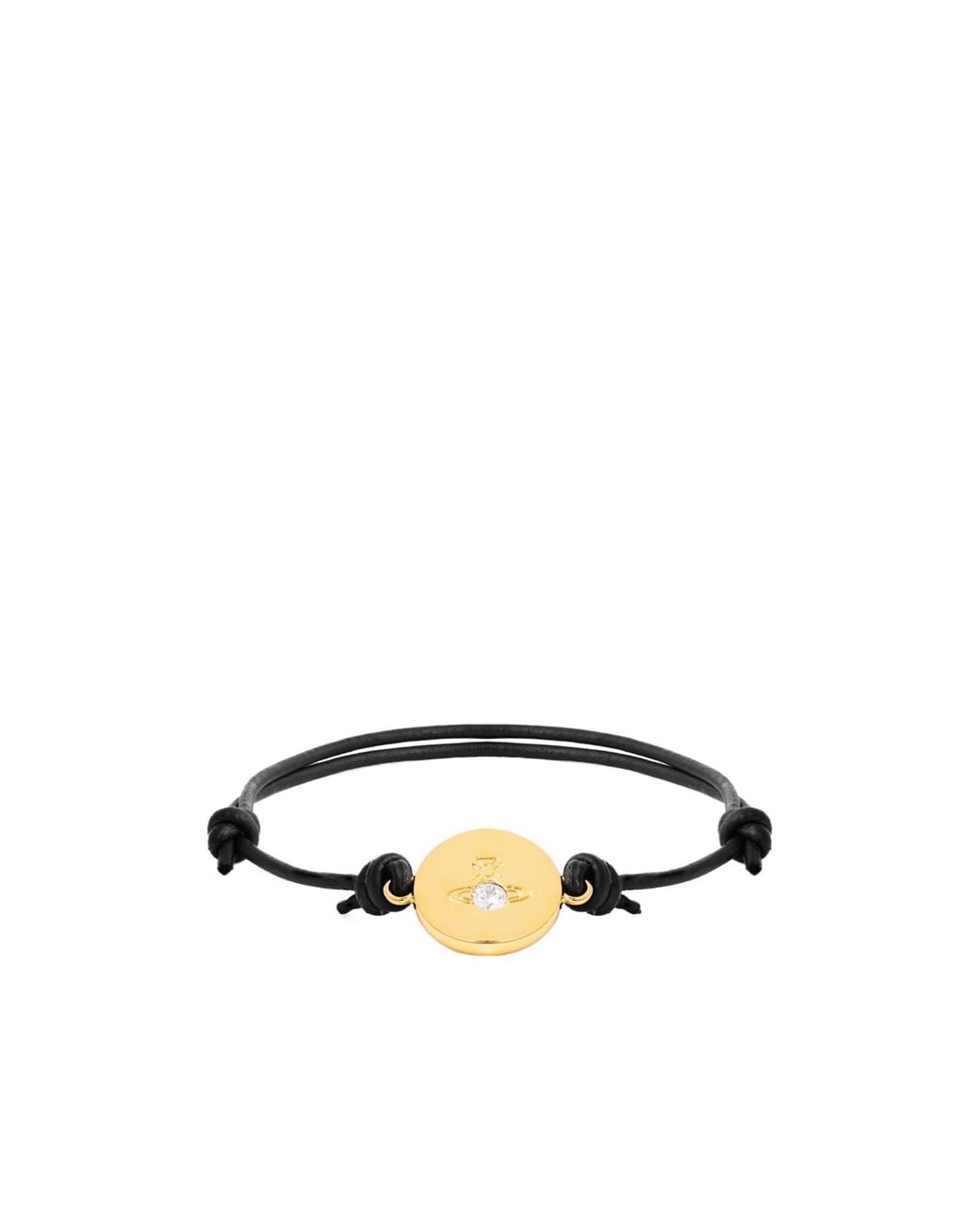 Vivienne Westwood White Orb Metal Chain Bracelet for men
