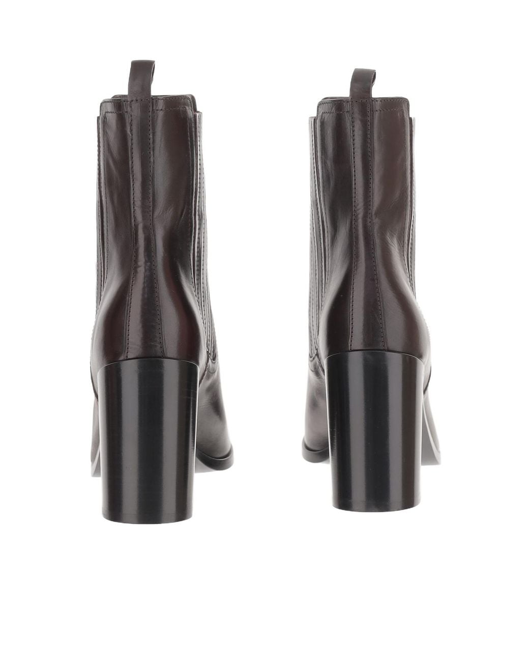 Sartore Brown Block Heel Ankle Boots