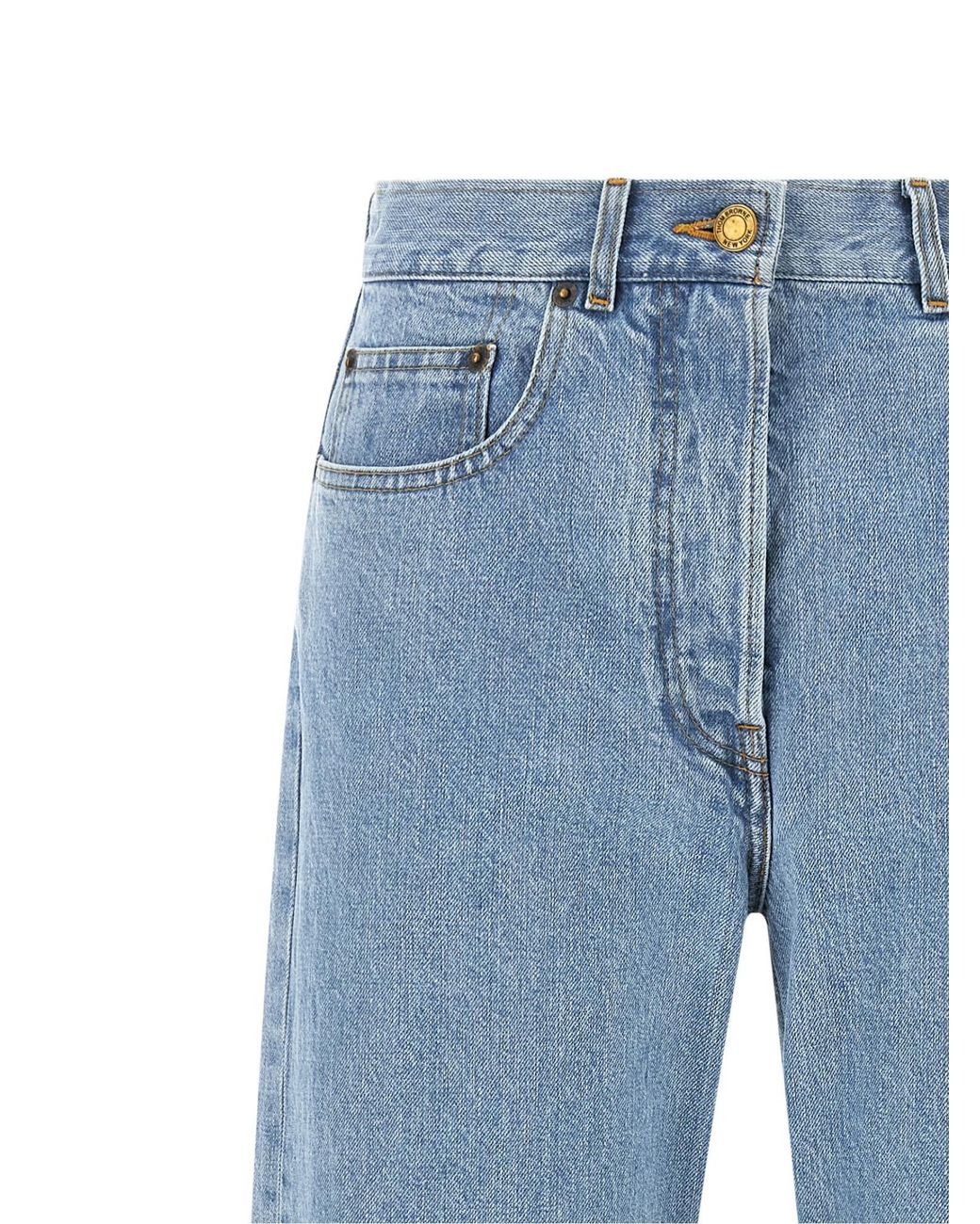Thom Browne Blue Straight-Leg Jeans