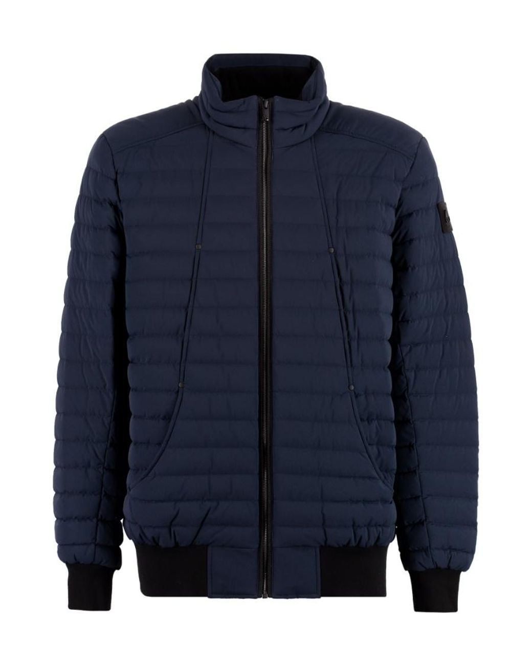 Moose Knuckles Blue Keap Padded Bomber Jacket for men