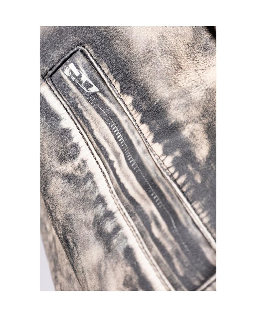 DIESEL Gray Zip-Up Distressed Jacket for men