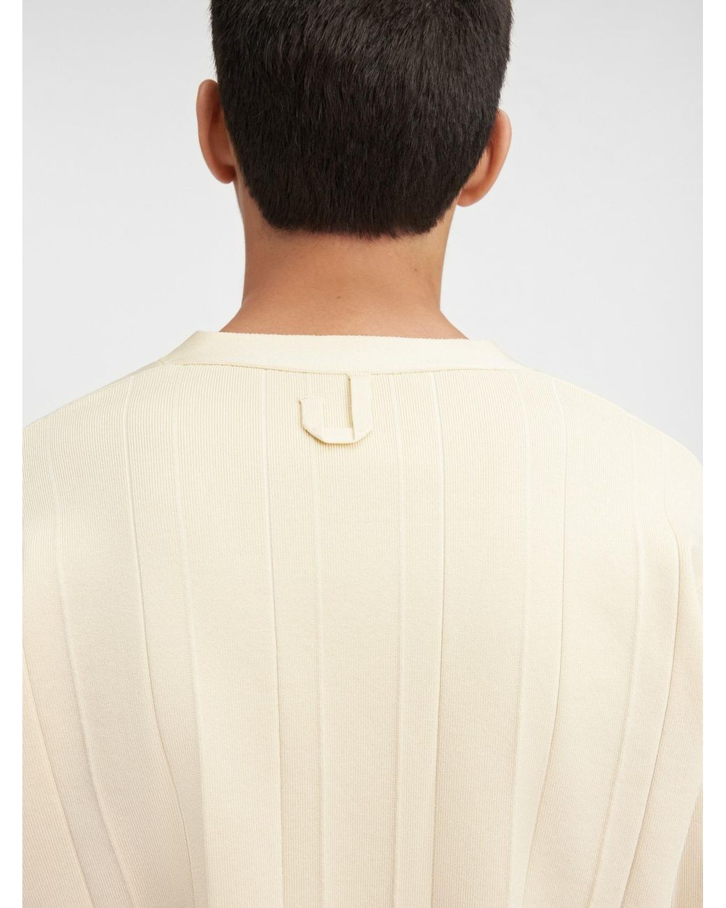 Jacquemus Natural Pleated Cardigan for men