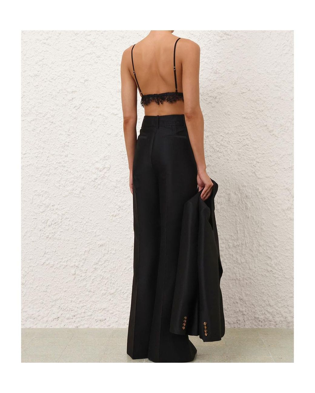 Zimmermann Black Teddy Bralette