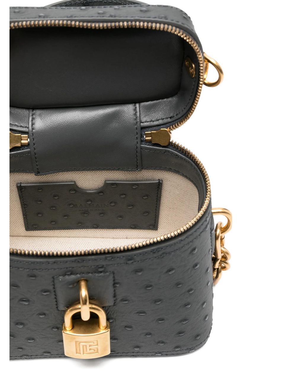 Balmain Black Top-Handle Cross Body Bag
