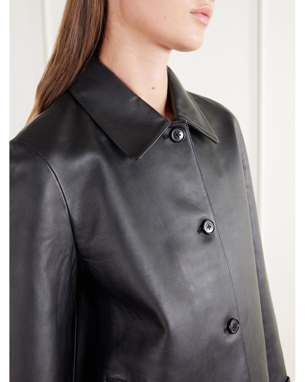 Theory Black Leather Jacket
