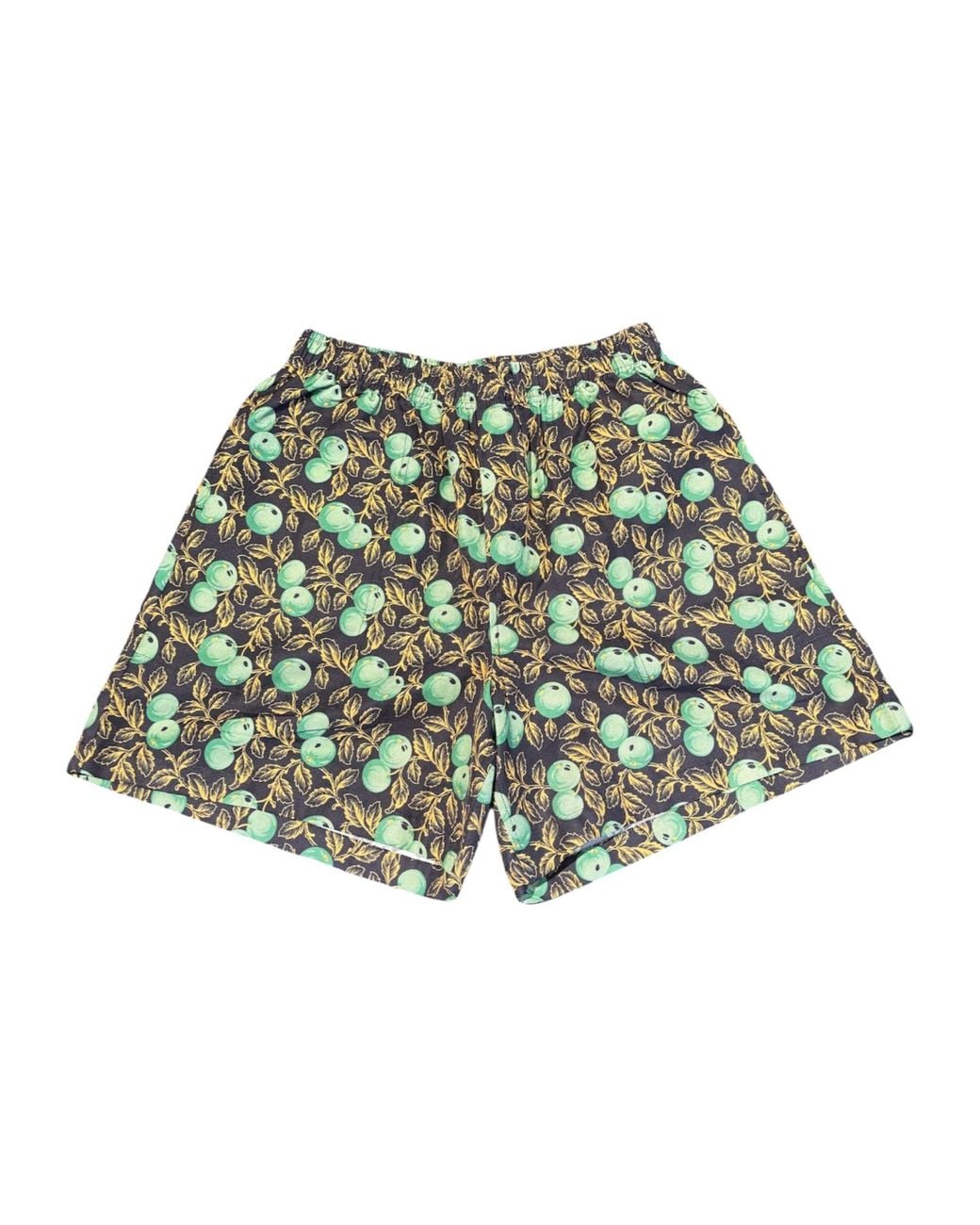 Bode Green Printed Shorts for men