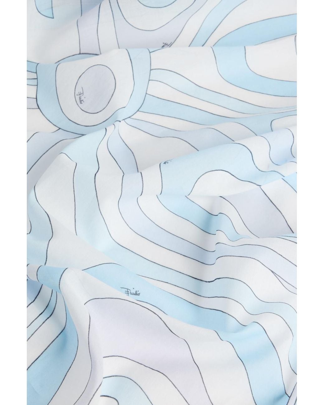 Emilio Pucci Blue Pucci Marmo-Print Self-Tied Sarong