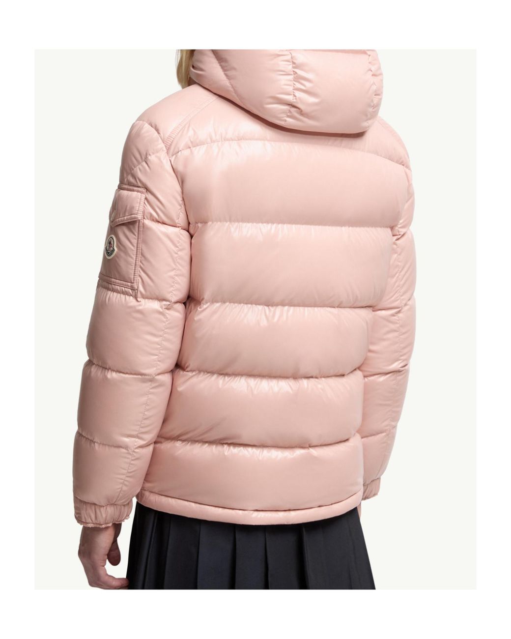Moncler Pink Maire Zip-Up Padded Jacket