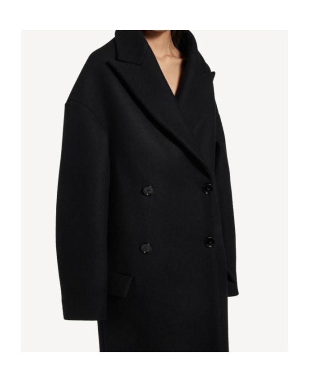 Balenciaga Black Maxi Stola Coat
