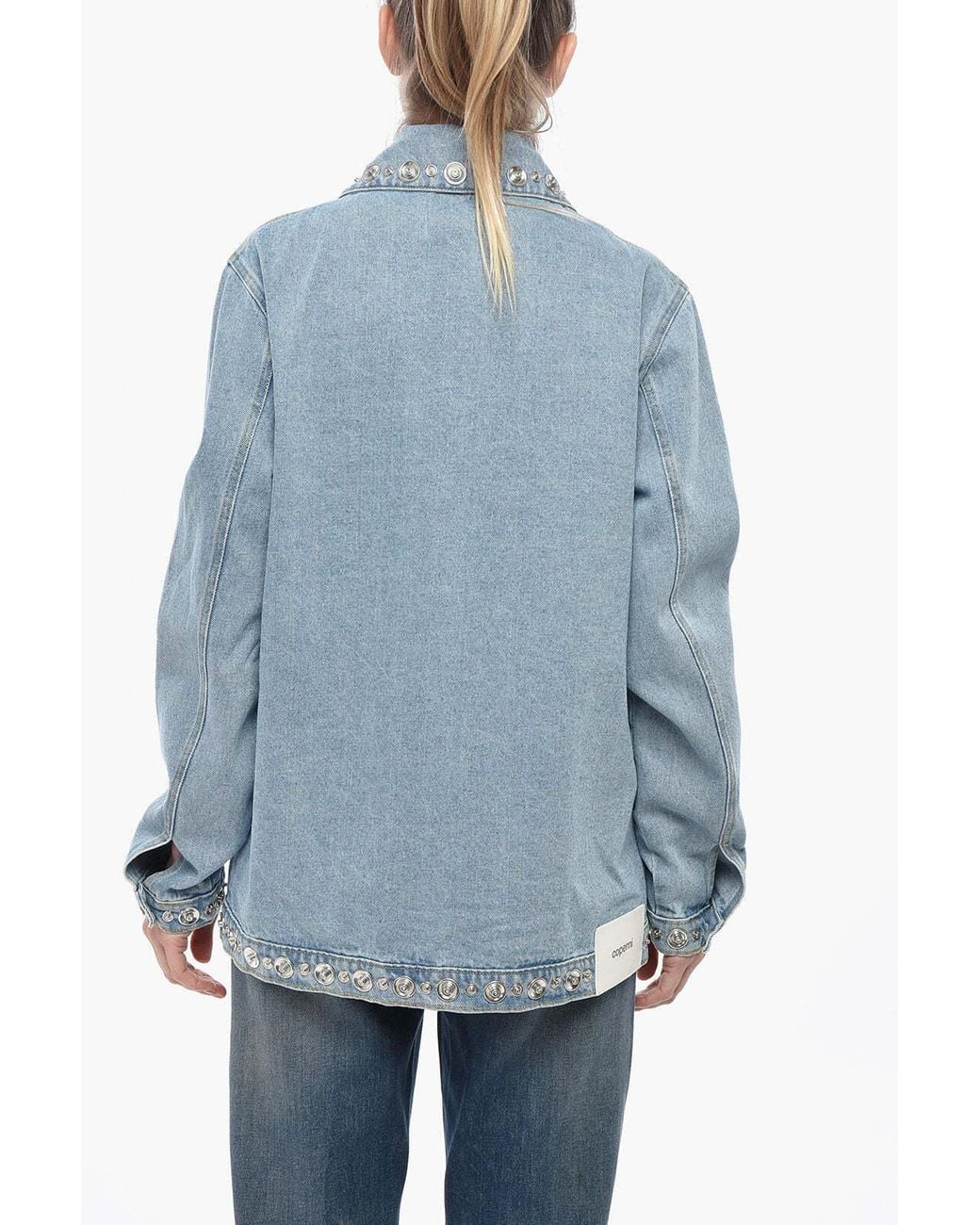 Coperni Blue Decorative Snap Button Jacket