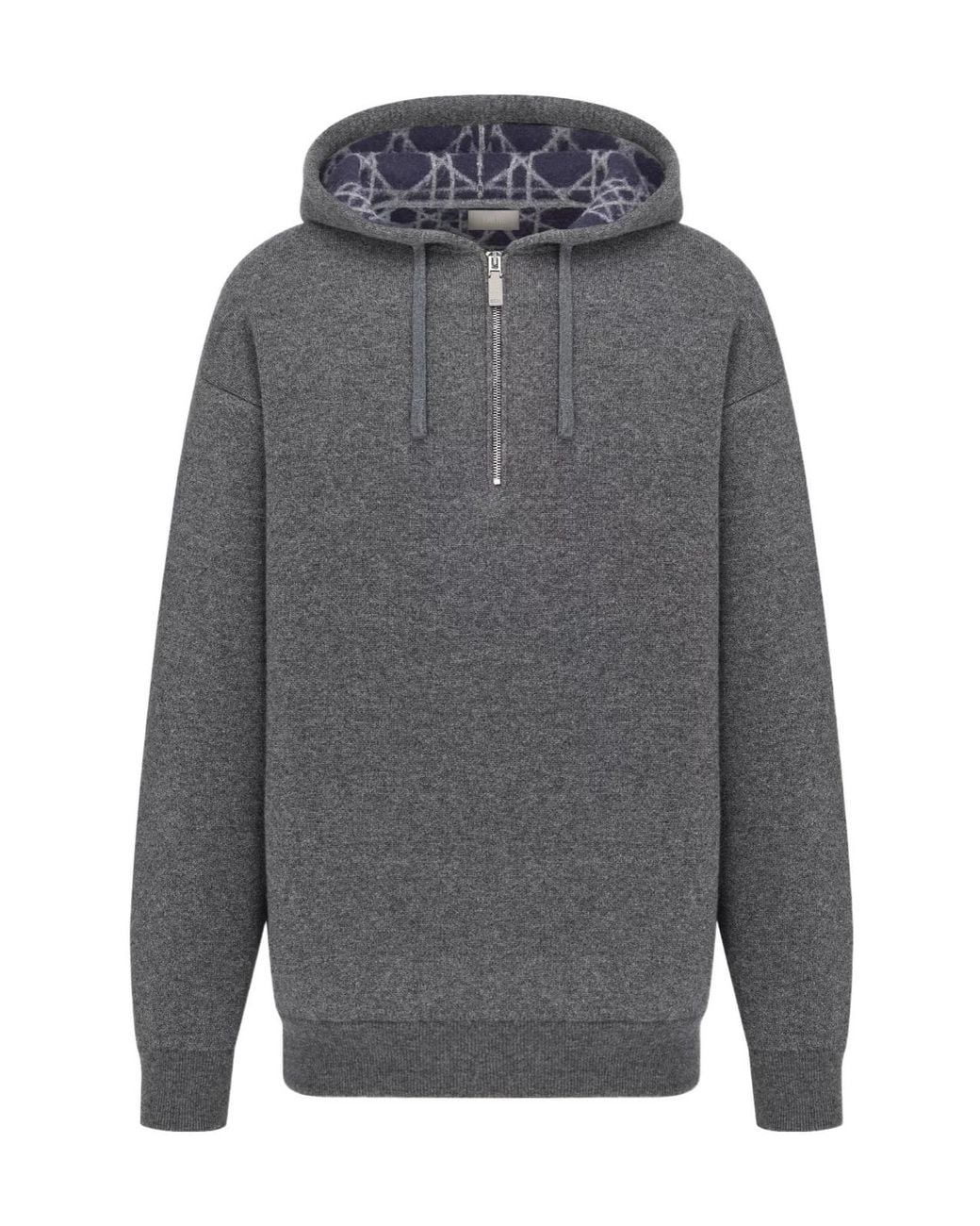 Dior Gray Icons Hooded Sweatshirt for men