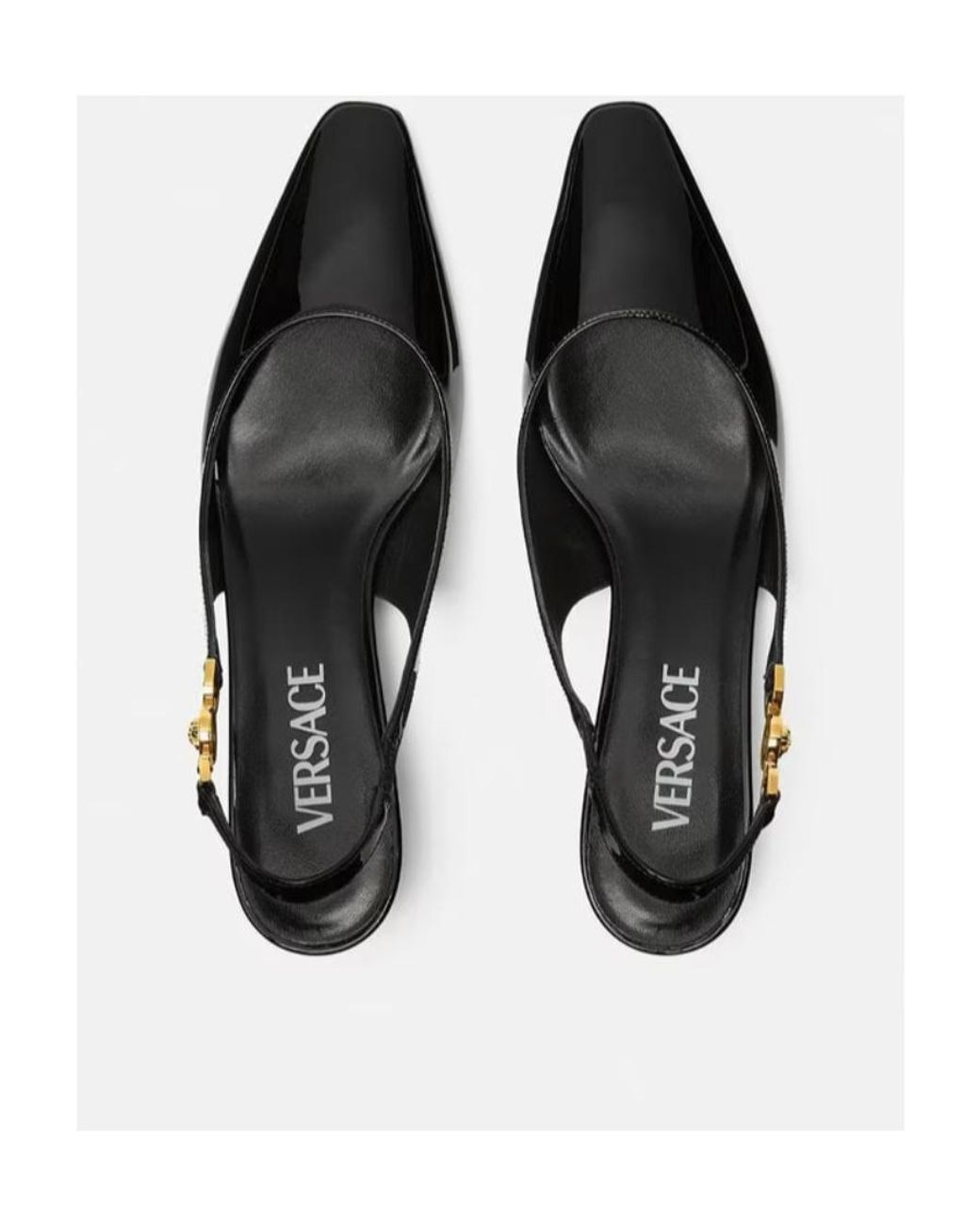 Versace Black Medusa '95 Slingback Pumps