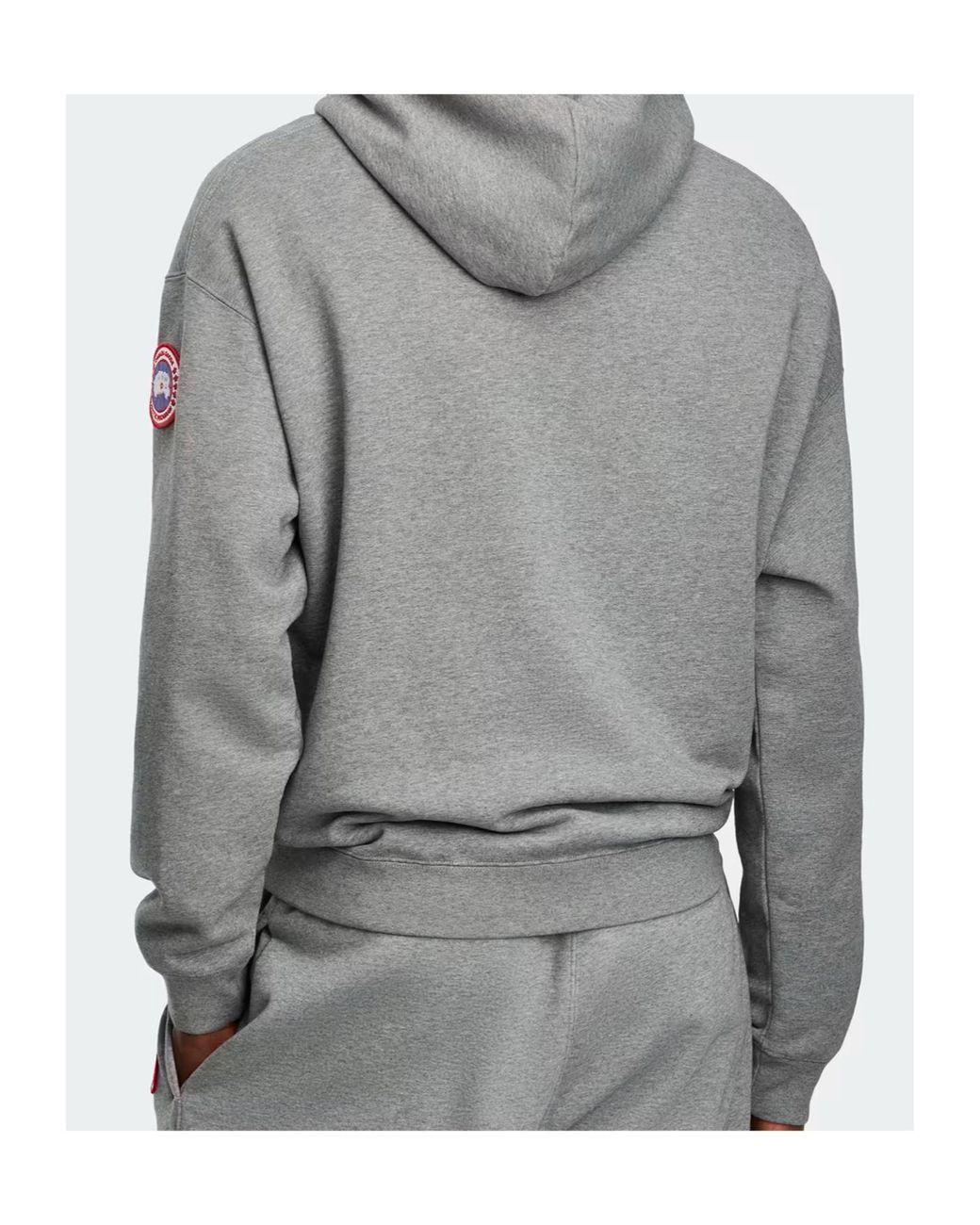 Canada Goose Gray Rove Drawstring Hoodie for men