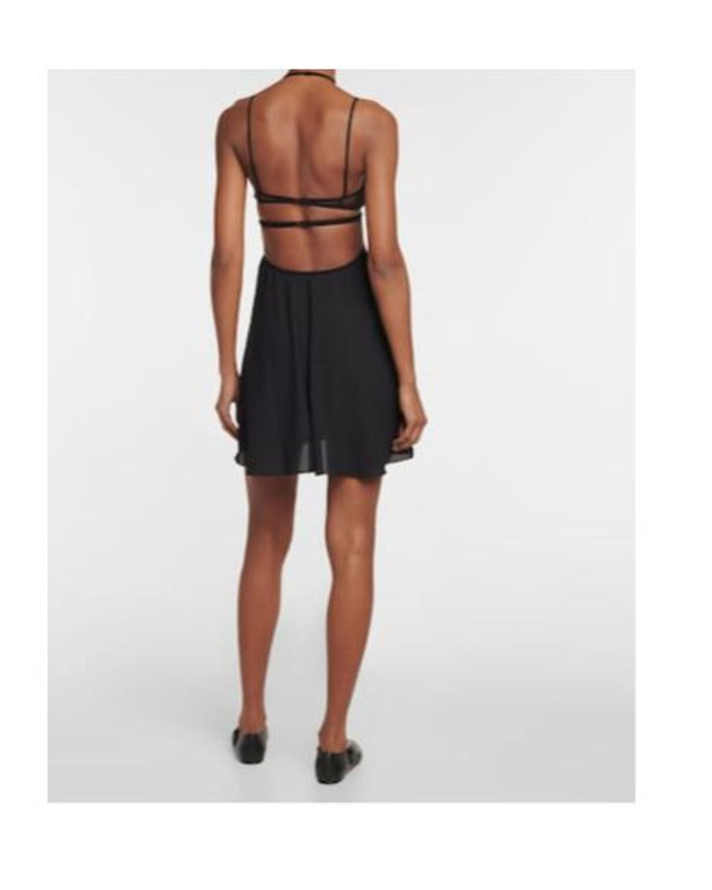 Nensi Dojaka Black Cutout Minidress