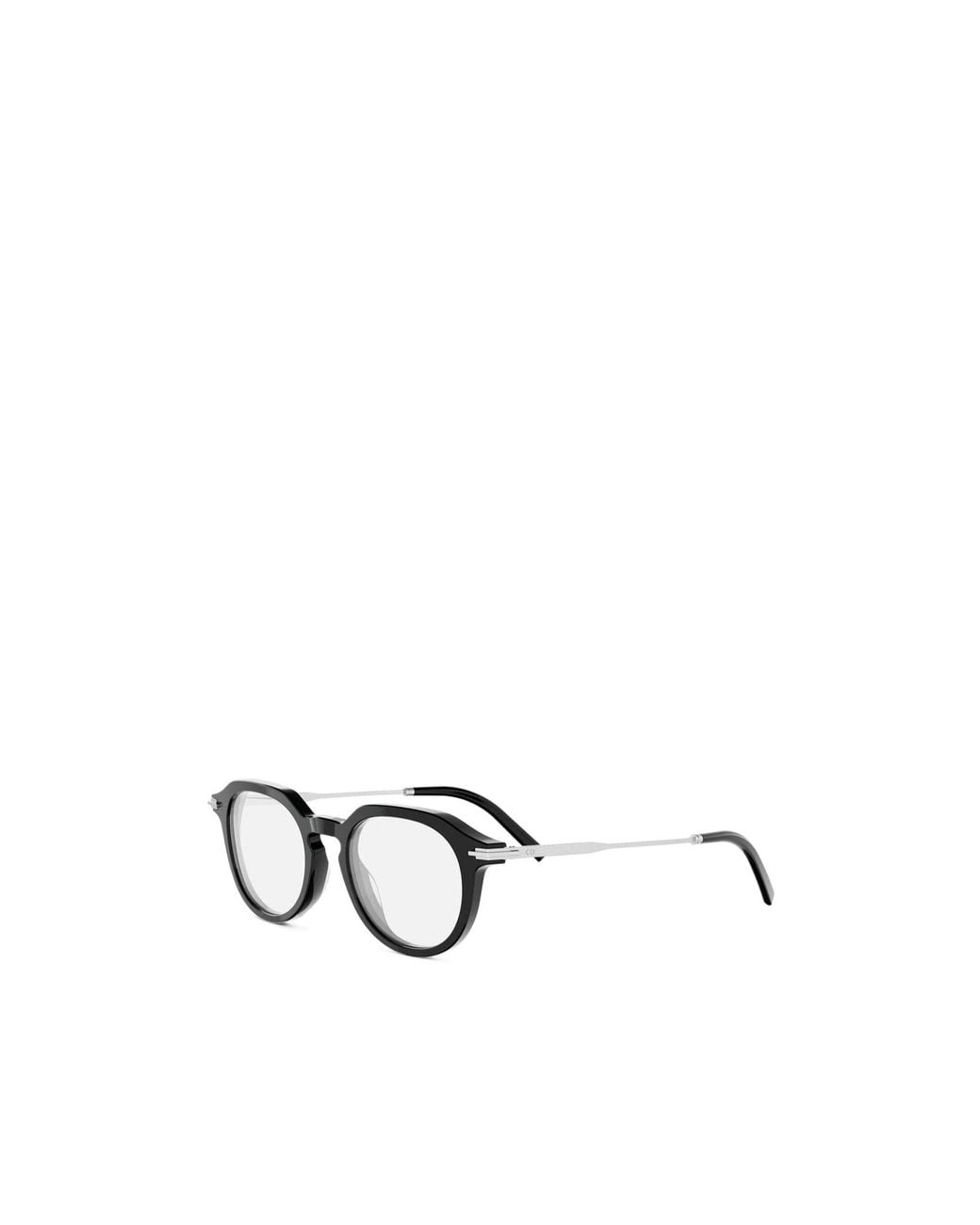 Dior Metallic Eyewear Round Frame Glasses for men