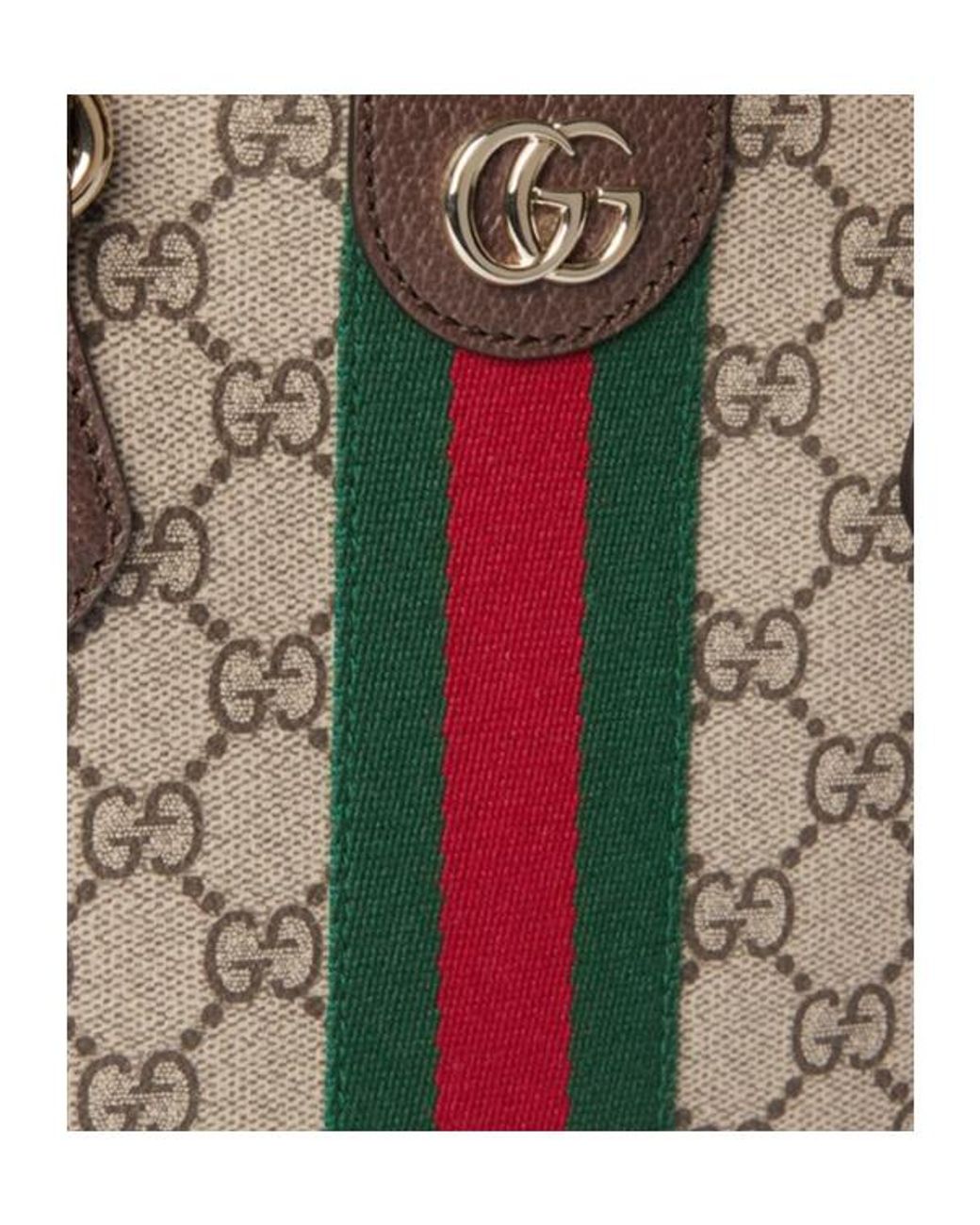 Gucci White Ophidia Medium Tote Bag