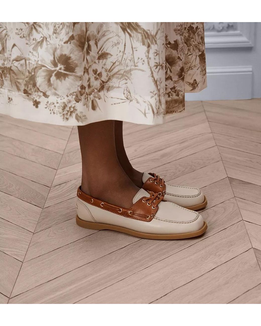 Dior Brown Rive Boat Shoe