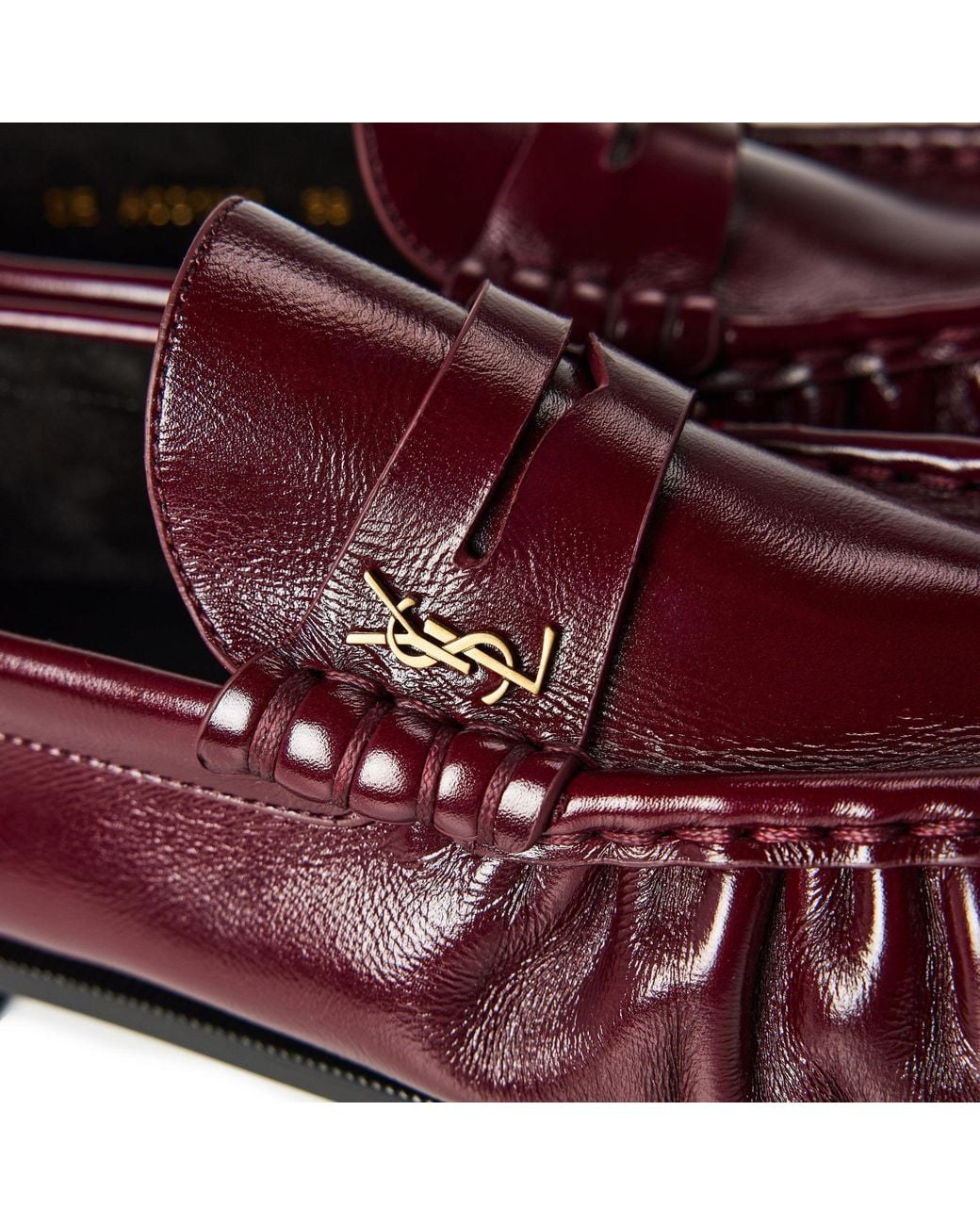 Saint Laurent Red Glossy Loafer