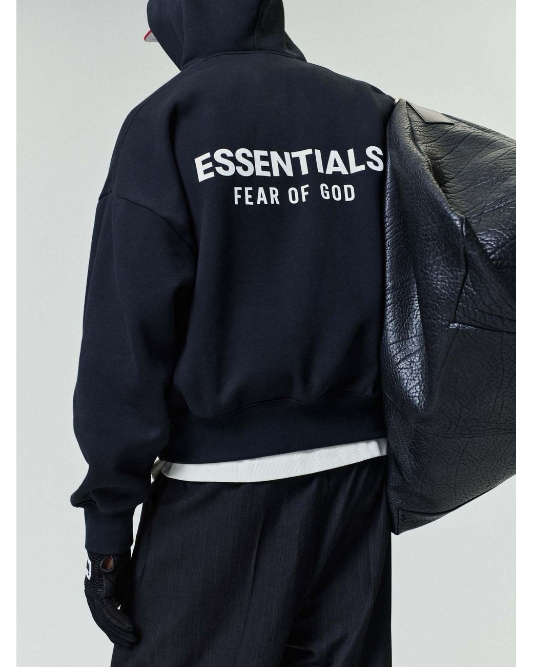 Fear Of God Black Long-Sleeved Hoodie for men