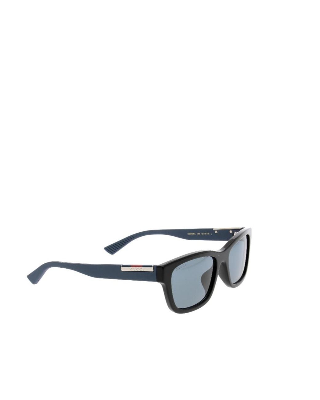 Gucci White Eyewear Rectangular Frame Sunglasses