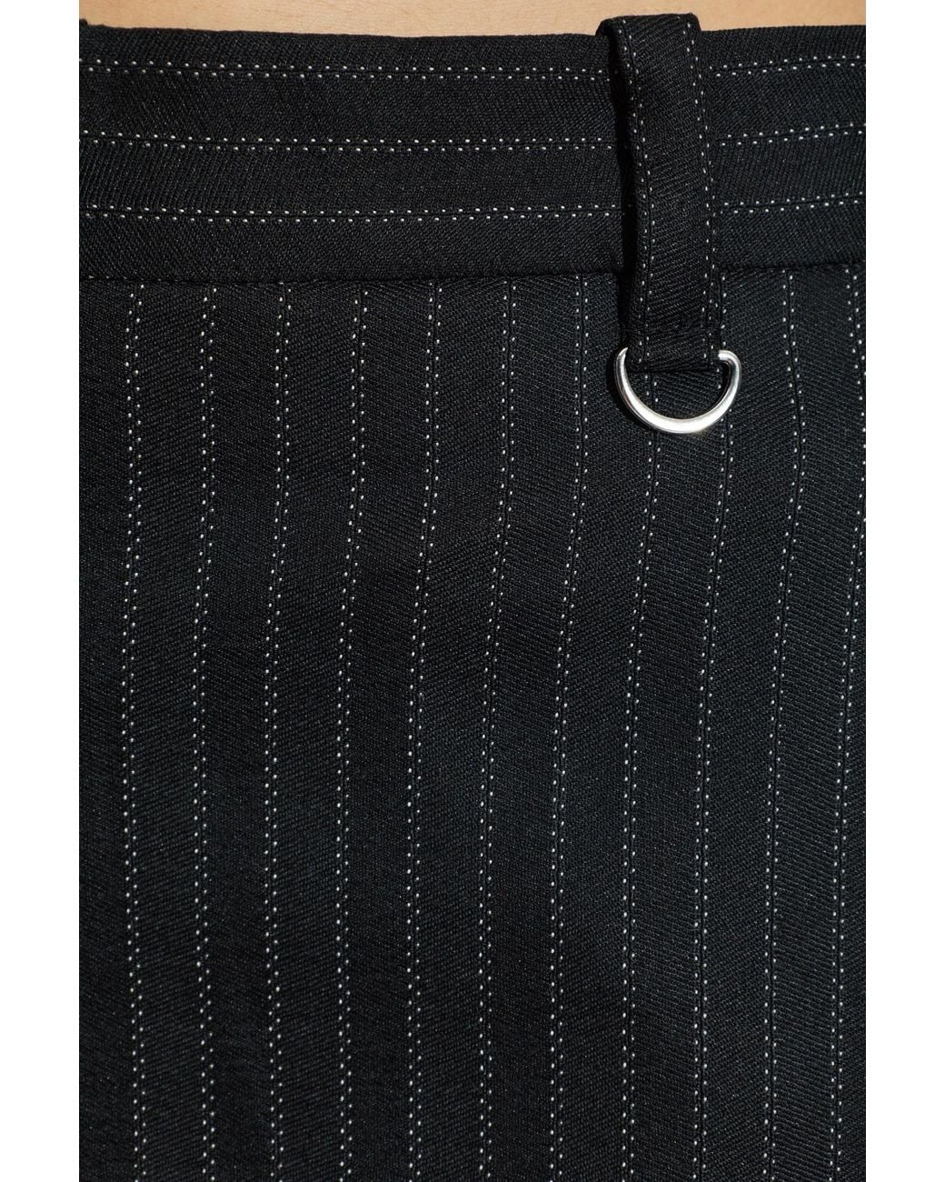 Isabel Marant Black Noanda Pinstripe Pants
