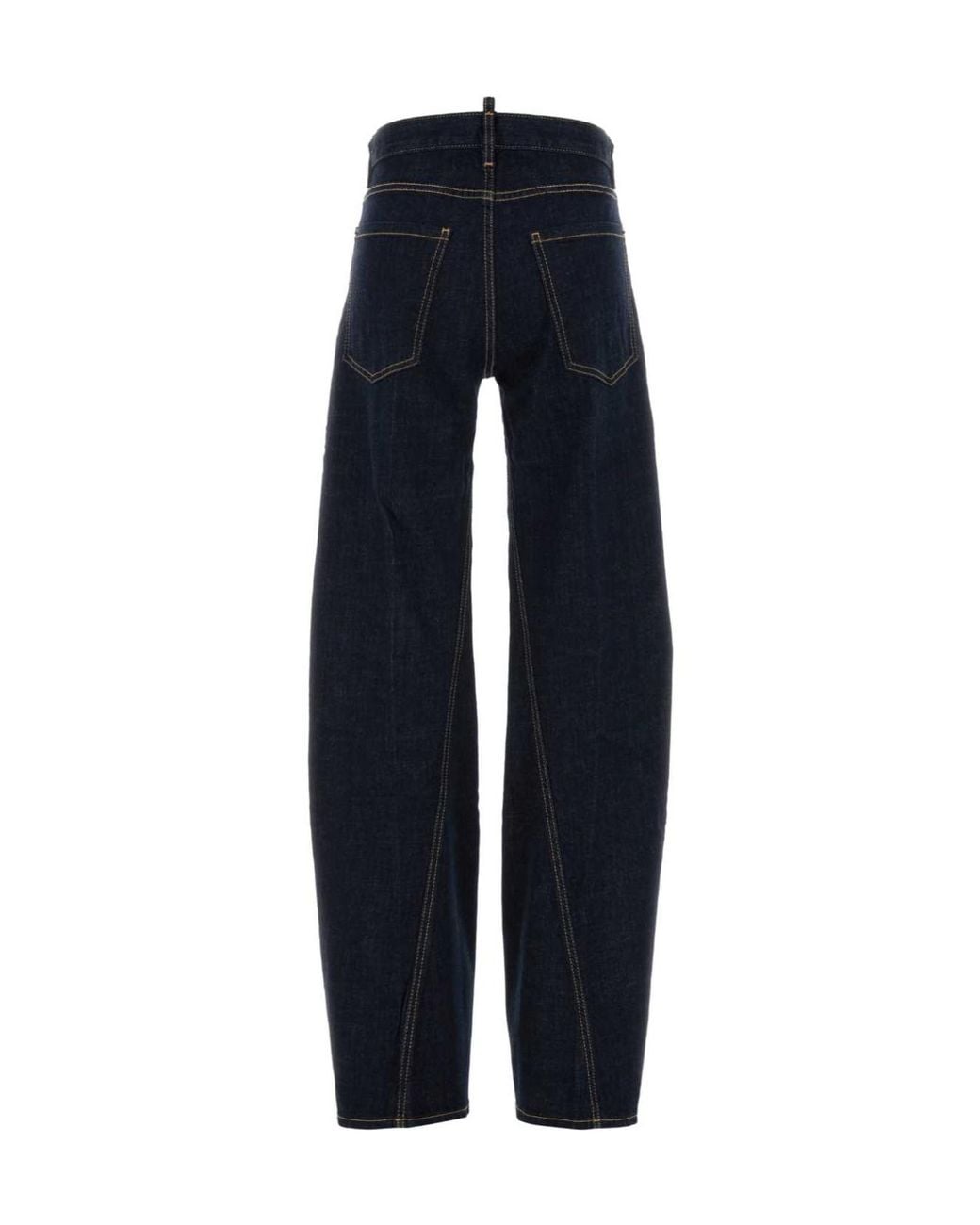 DSquared² Blue Wide-Leg Cotton-Blend Jeans