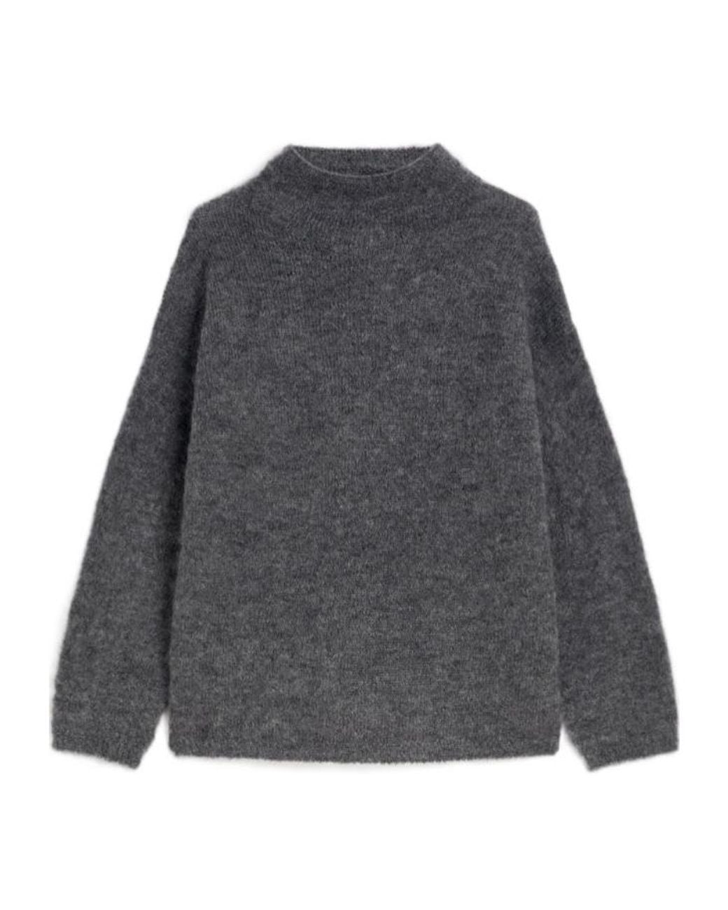 Max Mara Gray Taro Long-Sleeved Knitted Jumper