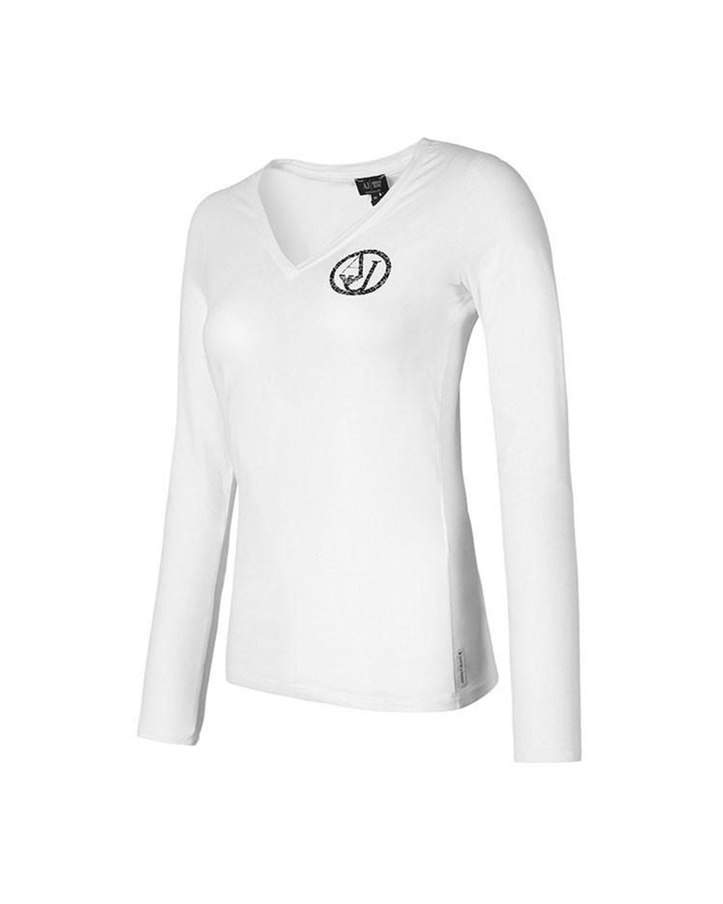 Armani Jeans White Logo Detail T-Shirt