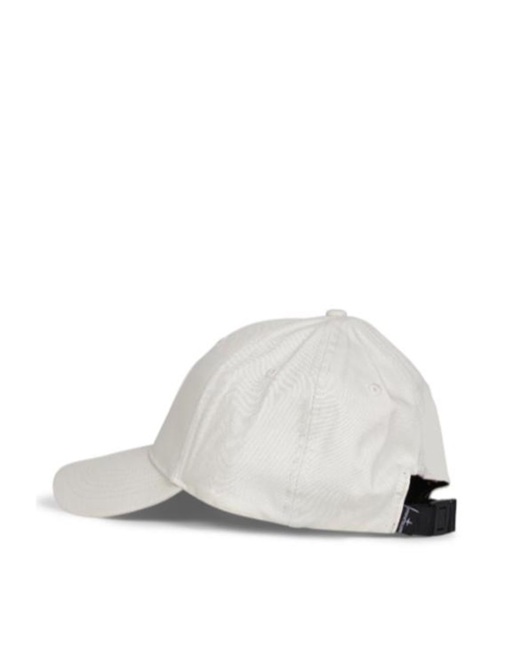 Stone Island White Compass Logo Baseball Hat for men