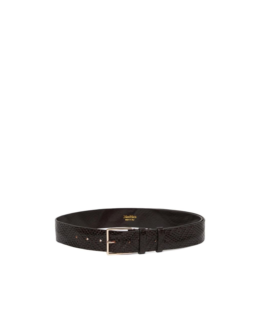 Max Mara White Mxatrine Braided Belt