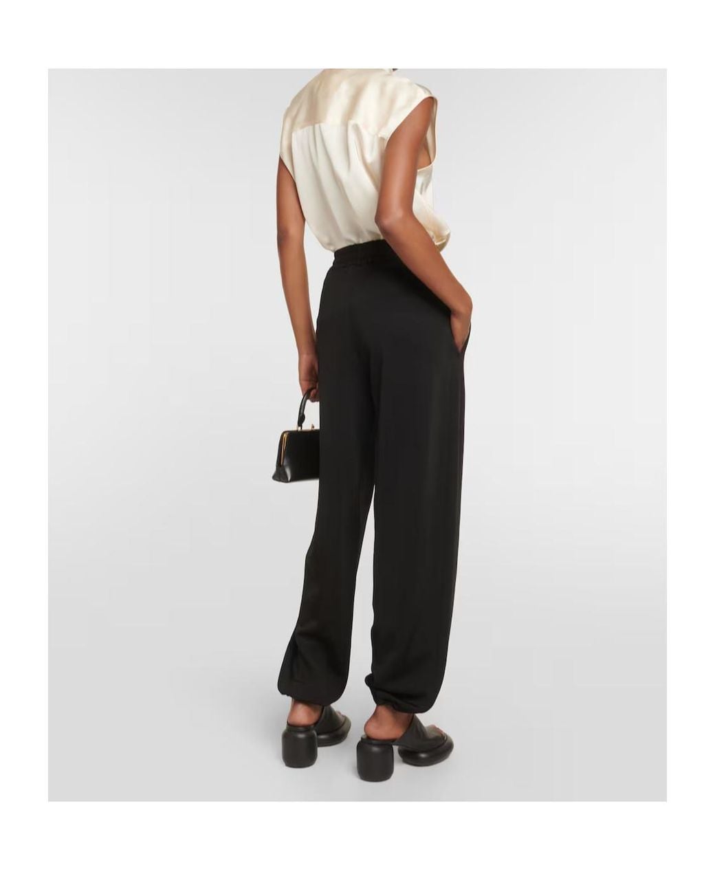 Jil Sander Black Wool-Blend Sweatpants