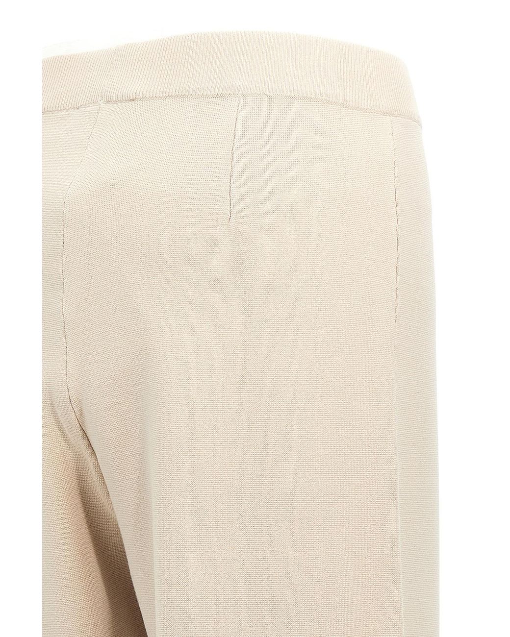 Max Mara Natural Elastic Waist Casual Pants