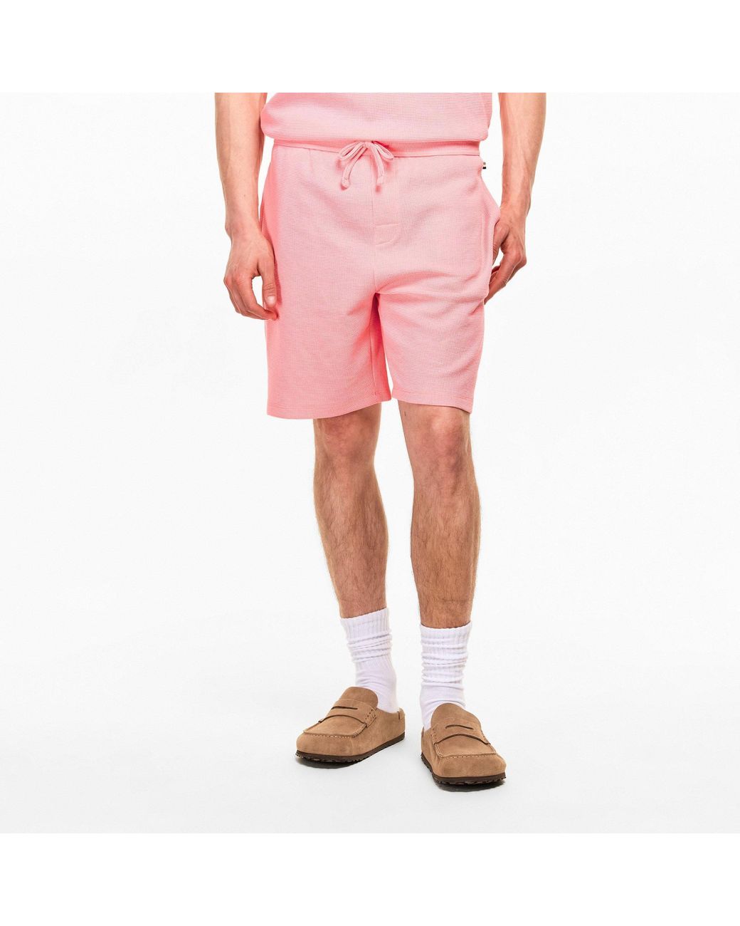 Boss Pink Comfortable Shorts for men