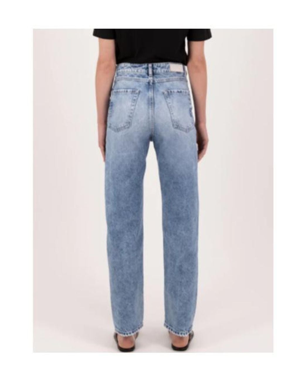 ICON DENIM Blue Rory Acid-Wash Jeans