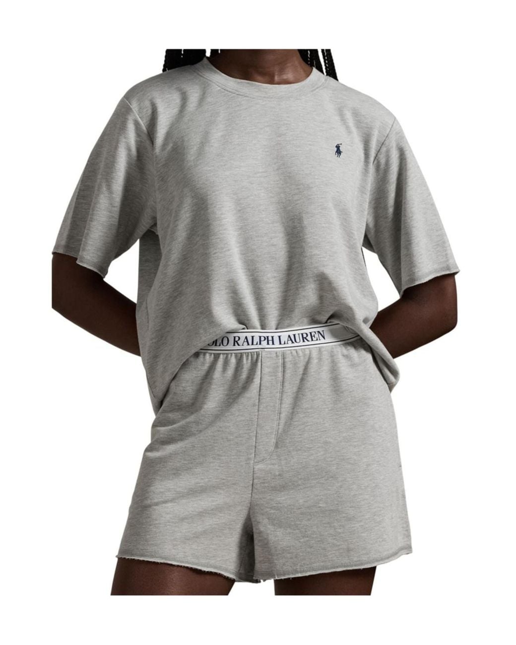 Polo Ralph Lauren Gray Short Sleeve Pyjama Set