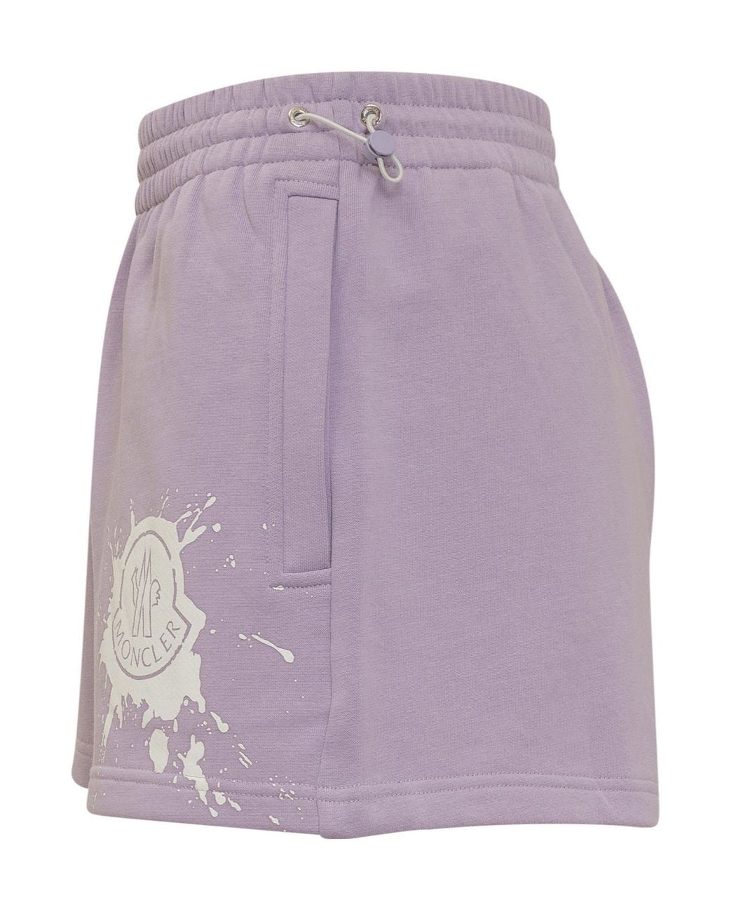 Moncler Purple Logo Shorts