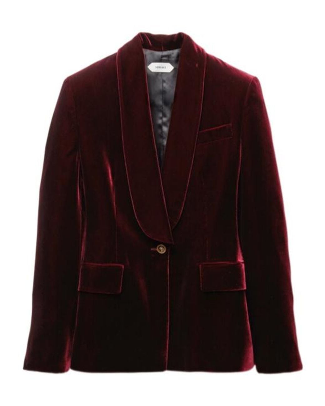 Versace Purple Viscose Velvet Blazer
