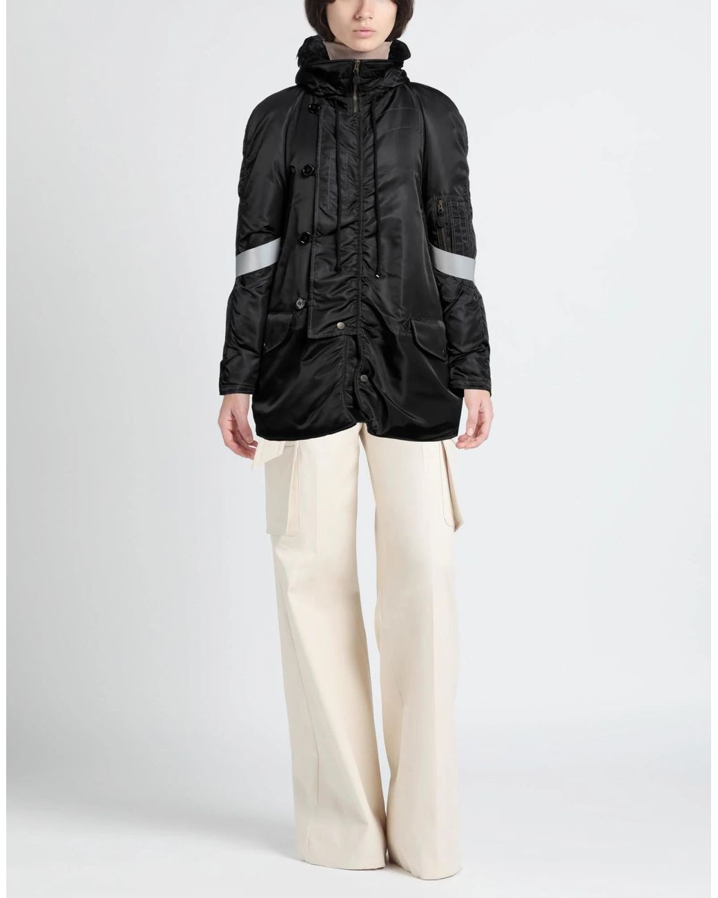MM6 by Maison Margiela Black Warm Fleece Coat