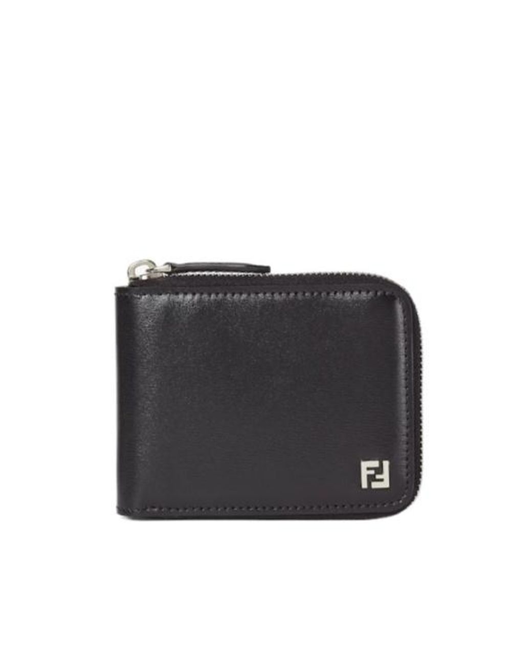 Fendi Black Squared Ff Wallet for men