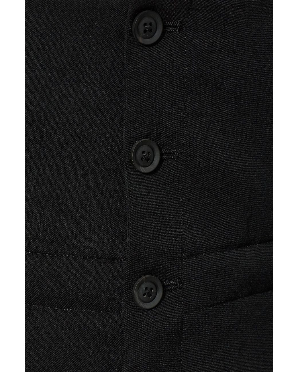Yohji Yamamoto Black High Waist Wide-Leg Pants for men