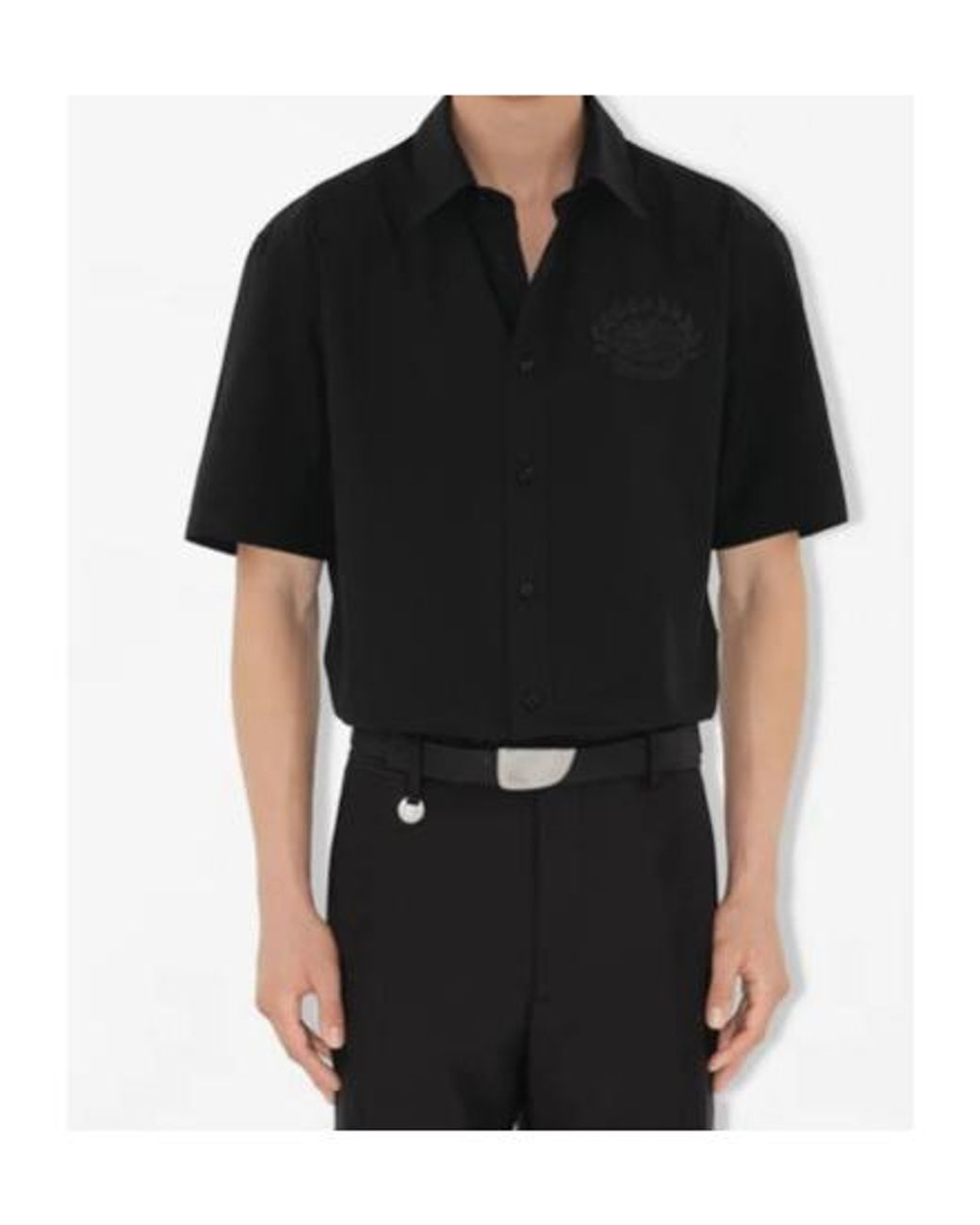 Burberry Black Ekd Cotton Shirt for men