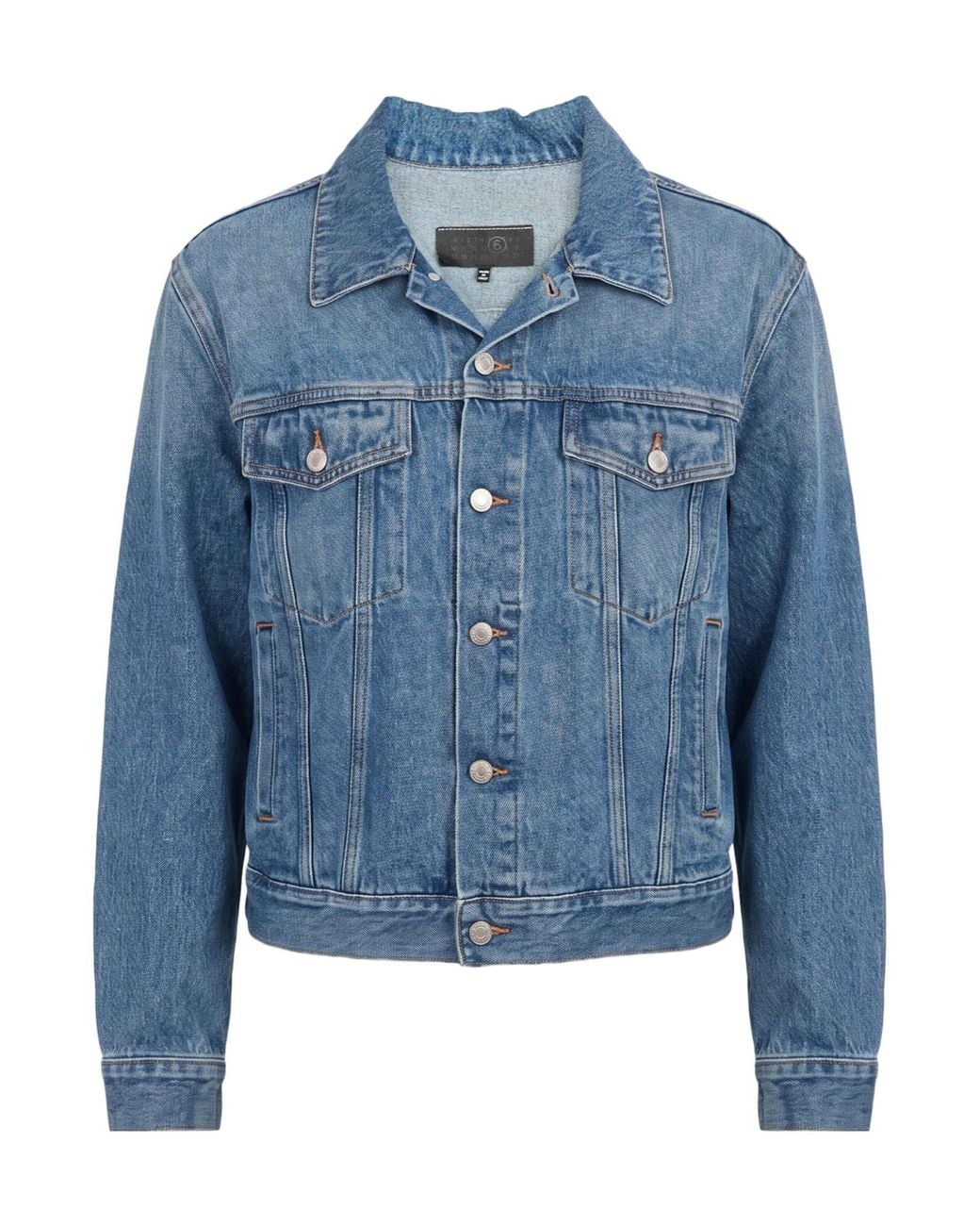 MM6 by Maison Margiela Blue Casual Denim Jacket