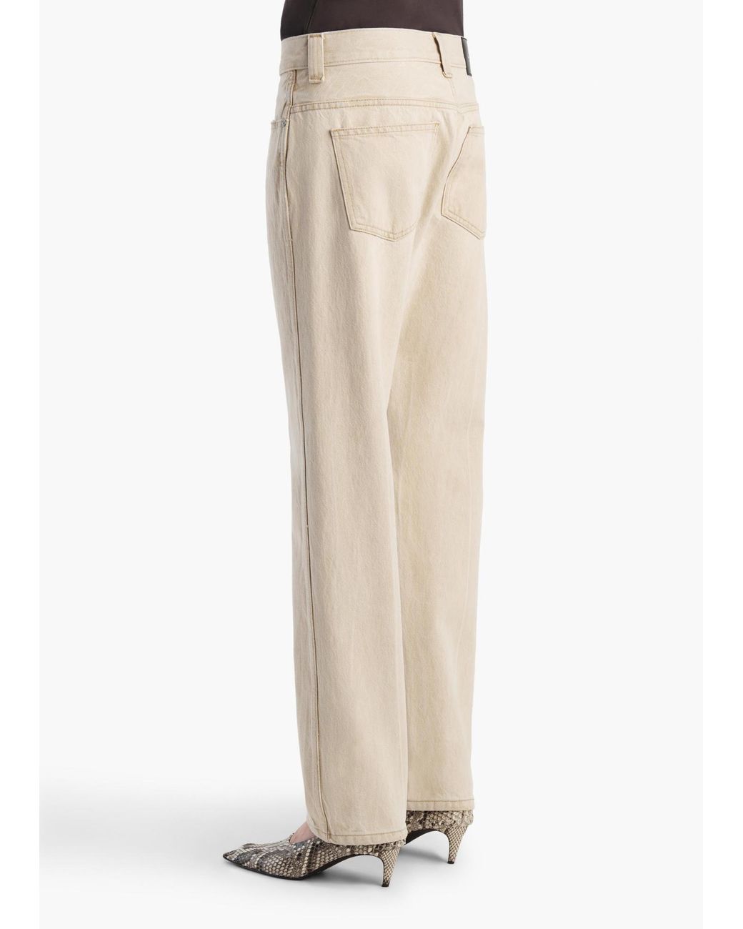 Khaite Natural Callum Straight-Leg Jeans