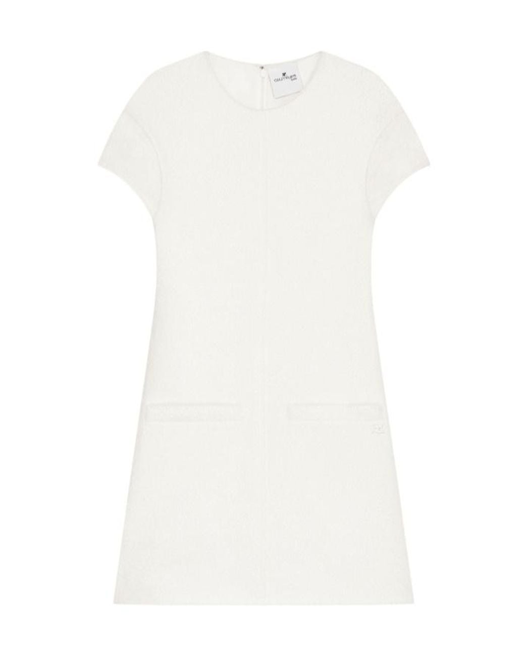 Courreges White A-Line Mini Dress
